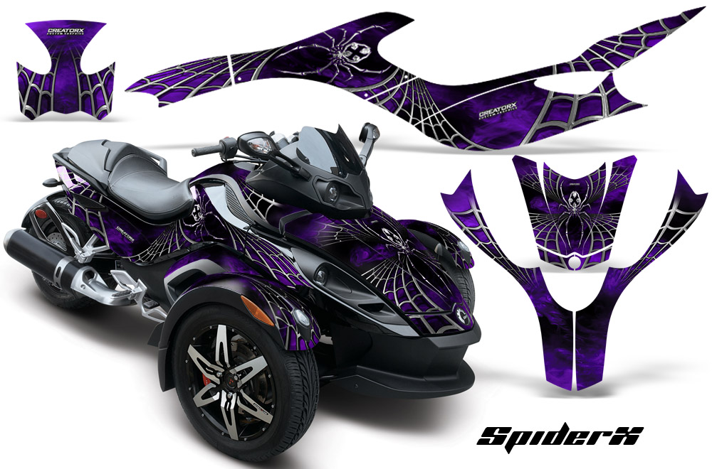 CAN-AM SPYDER Graphics Kit SpiderX Purple